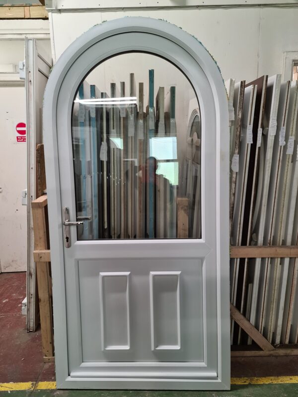Used Upvc White Arch Back Door 1010mm x 2055mm (0337)