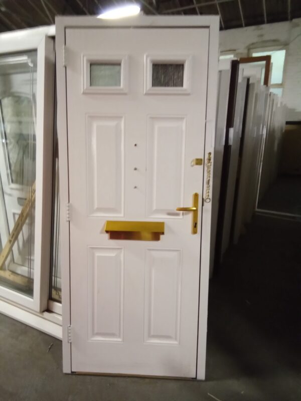 Used Red Composite Front Door 880mm x 2085mm 0629 - Image 2