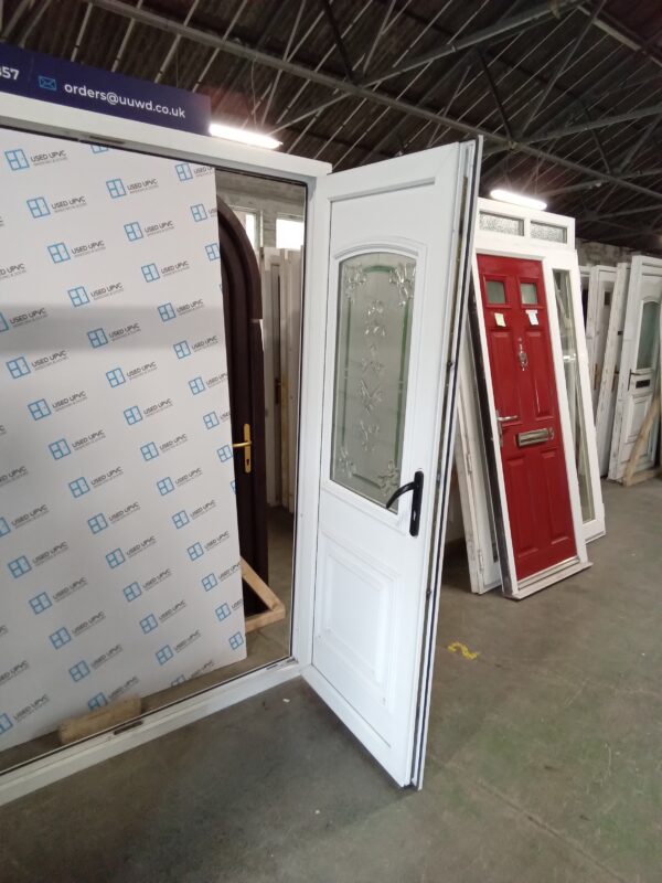 Used White Upvc French Doors 1600mm x 2100mm EA1 - Image 4