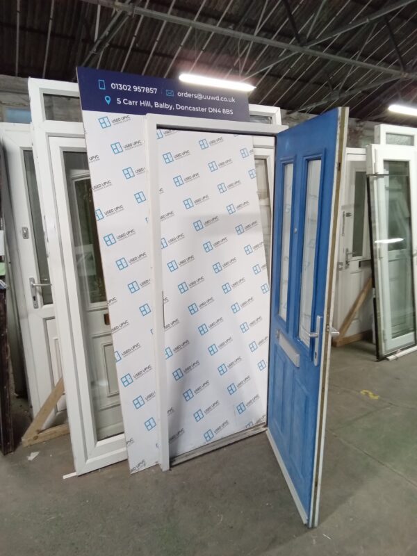 Used Blue Composite Front Door 880mm x 2035mm 0091 - Image 4