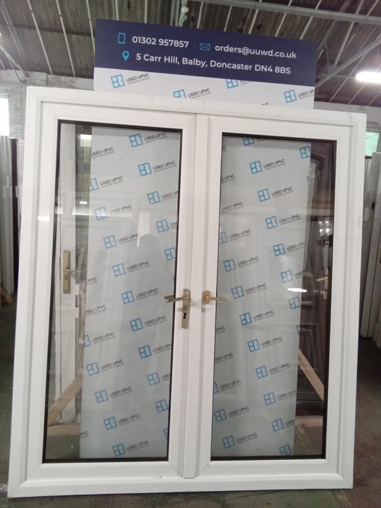 Used White Upvc French Doors Mm X Mm Ea B Used Upvc Windows