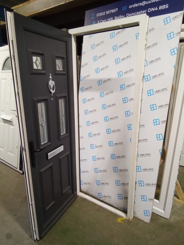Ueed Anthracite Grey Upvc Front Door 835mm x 2040mm 0338 - Image 4