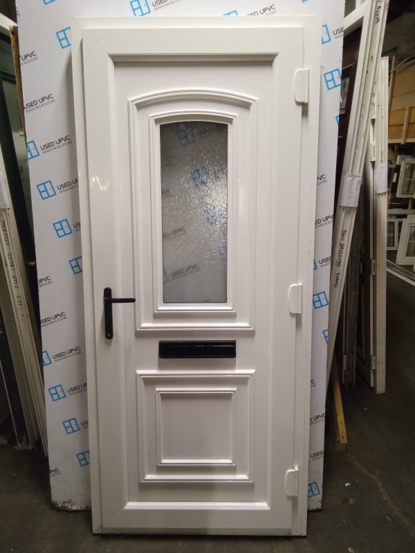 Used white Upvc front door 900mm x 2025mm (880mm reduced) 0737 - Image 3