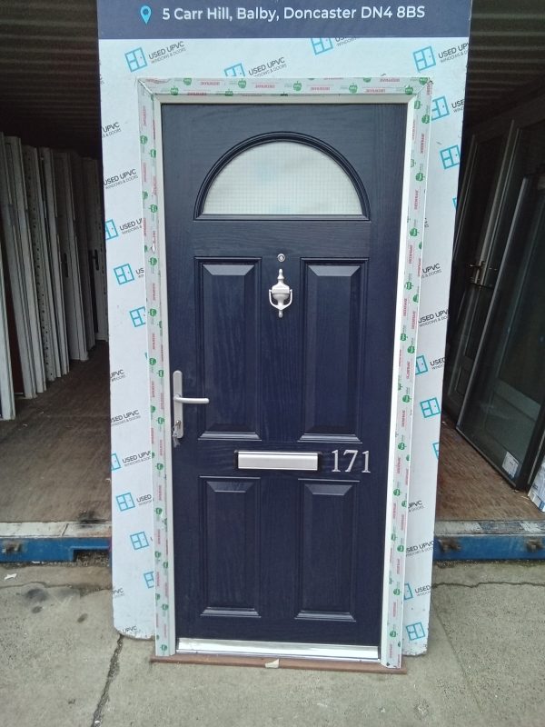 Brand new dark blue Composite Front door 910mm x 2025mm COMP6