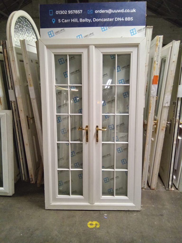 Used White Upvc French Doors 1200mm X 2050mm EA5 Used UPVC Windows