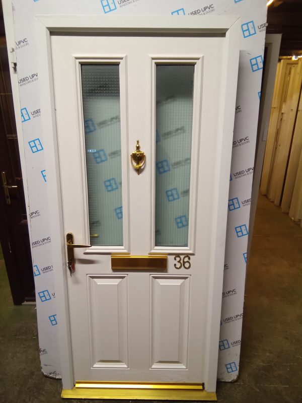 Used White Composite Front Door 900mm x 1980mm 0727