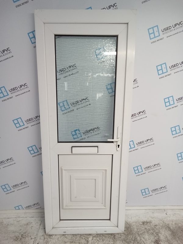 Used White Upvc Front Door 830mm x 2130mm 0223