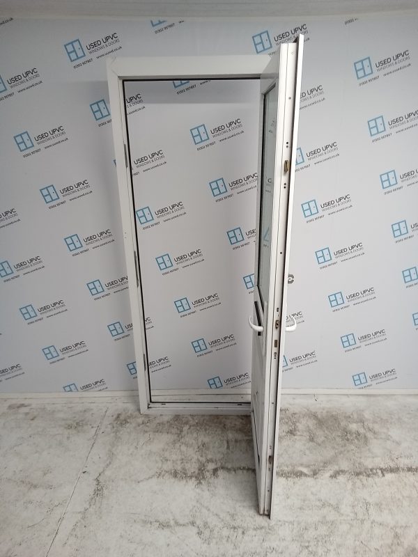 Used White Upvc Front Door 830mm x 2130mm 0223 - Image 3