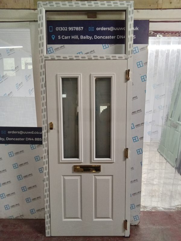 Brand New Blue Composite Front Door And Toplight 980mm x 2580mm ND24 - Image 2