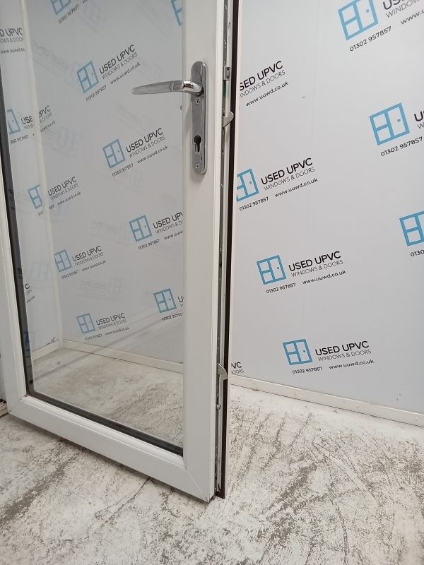 Used Cream Upvc French Doors 1790mm x 2060mm EA6 - Image 5