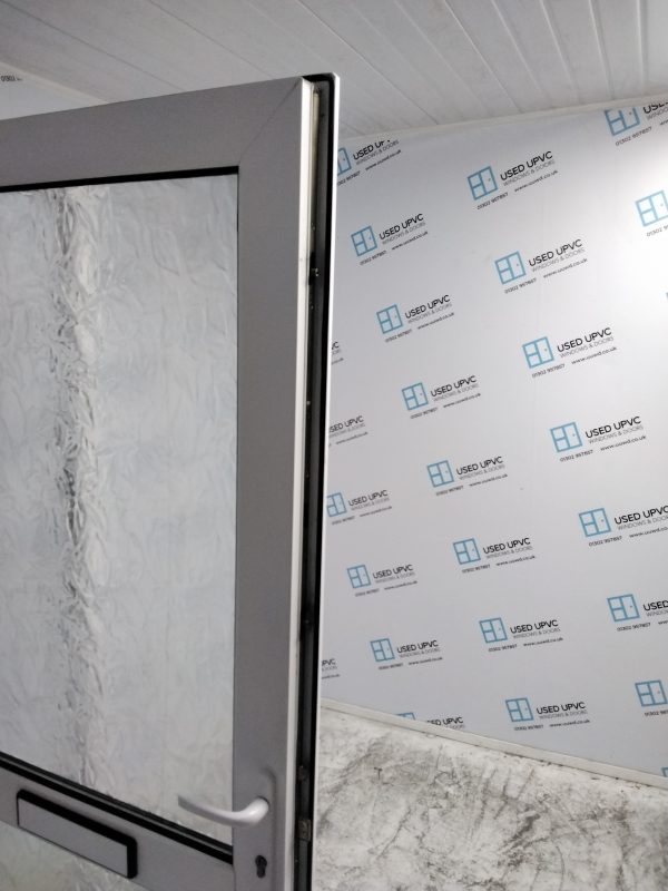Used White Upvc Front Door And Side Panel 1375mm x 2045mm DS016 - Image 4