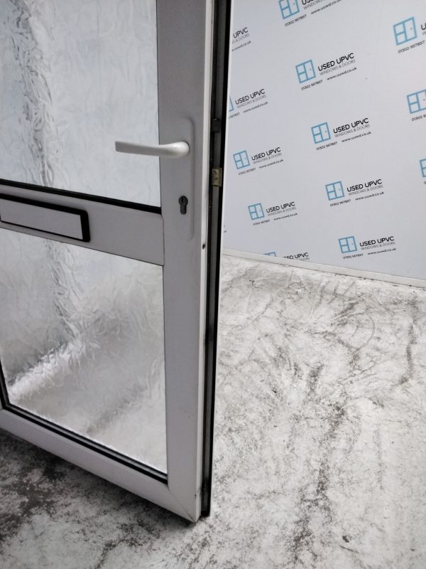 Used White Upvc Front Door And Side Panel 1375mm x 2045mm DS016 - Image 5