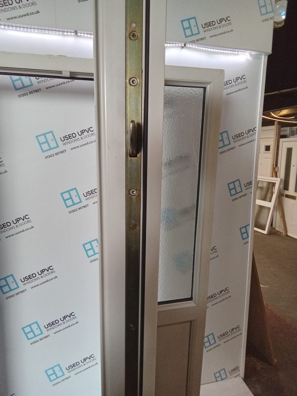 Used White Upvc Front Door And Side Panels 1540mm x 2035mm DS015 - Image 5