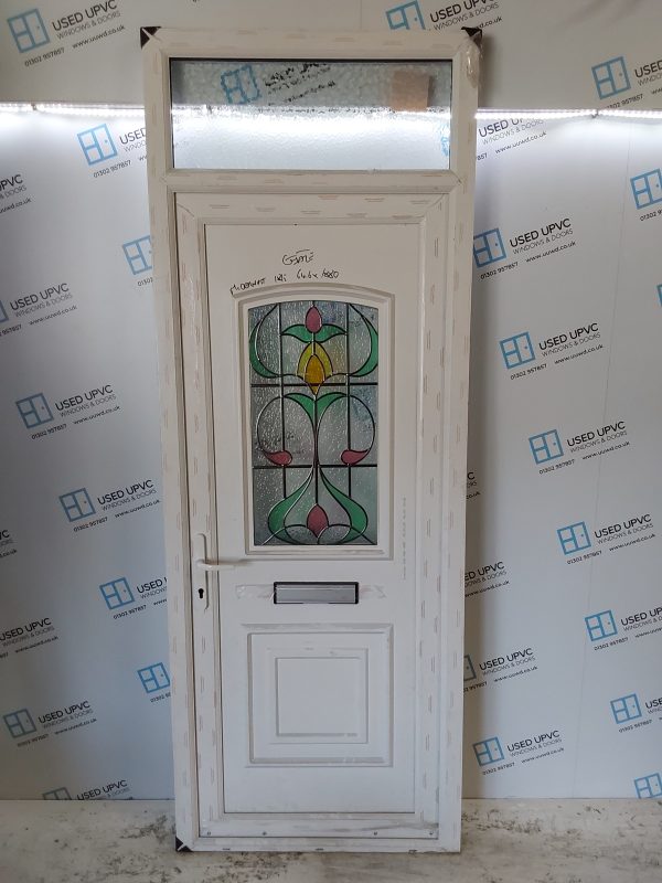 Brand New White Upvc Front Door And Toplight 910mm x 2460mm ND81