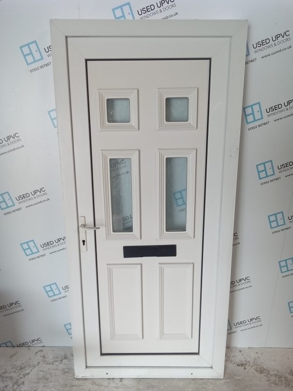 Used White Upvc Front Door 930mm x 2010mm C6024