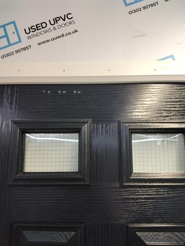 Used Dark Blue Composite Front Door 875mm x 2080mm (Reduce To 850mm x 2080mm) 0747 - Image 6