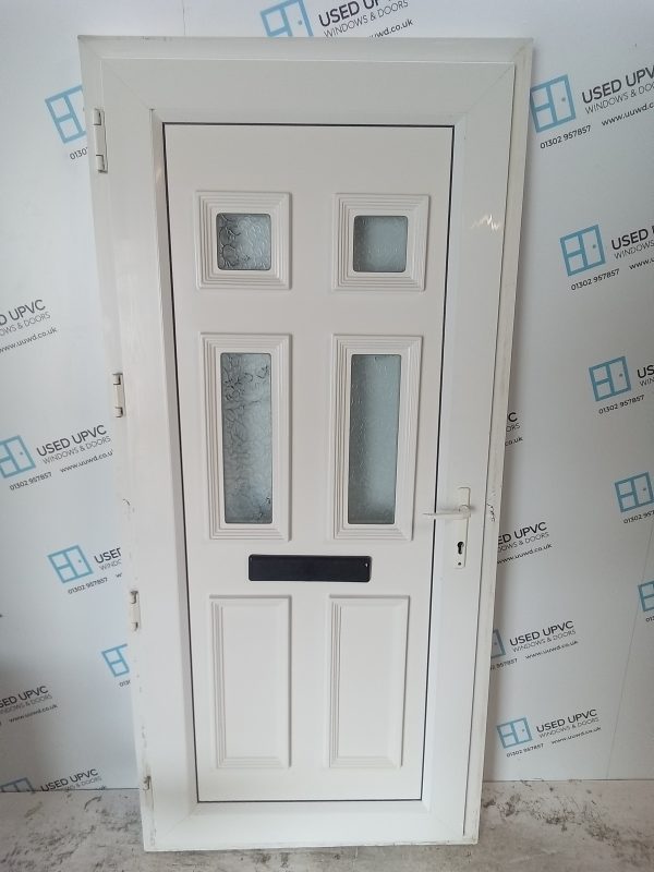 Used White Upvc Front Door 930mm x 2010mm C6024 - Image 3