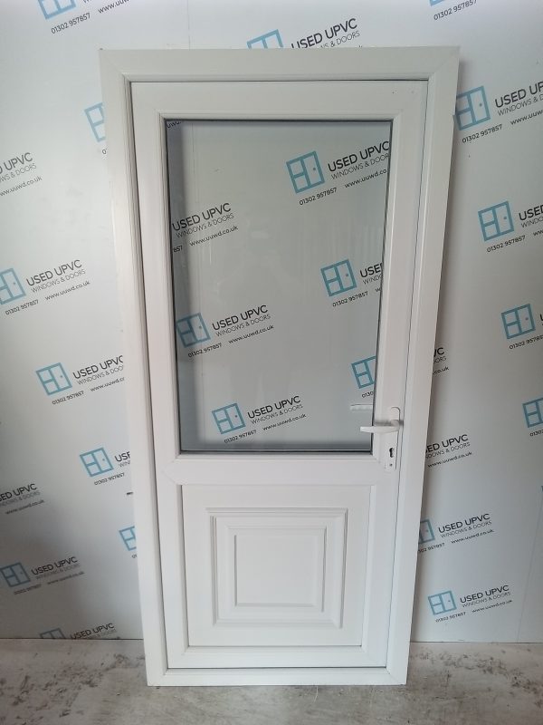 Used White Upvc Back Door (outwards opening) 925mm x 2025mm 0398 - Image 6