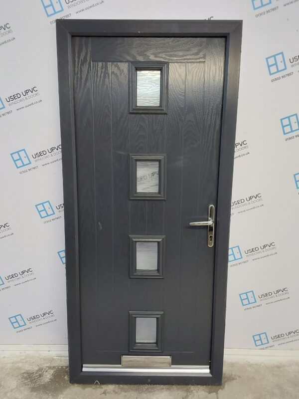 Used Anthracite Grey Composite Front Door 925mm x 2040mm 0006