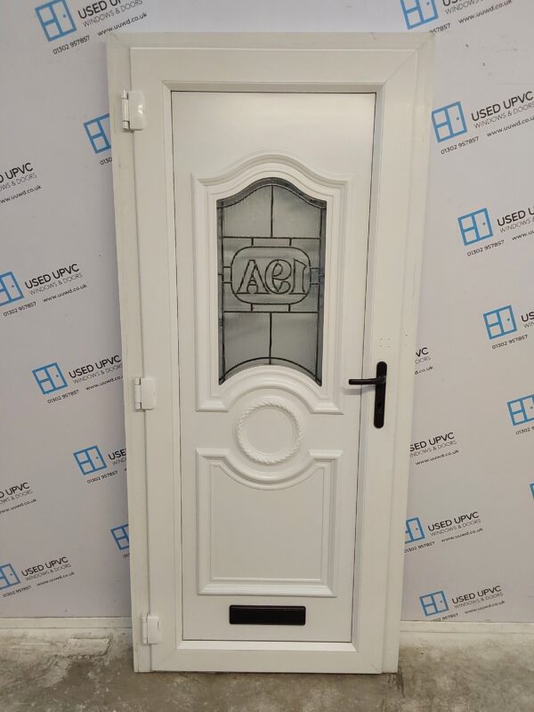 Used White Upvc Front Door 930mm x 2070mm (reduce to 915mm) 0387 - Image 2