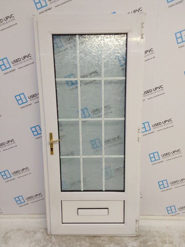 Used White Upvc Front Door 900mm x 2015mm 0018 - Image 2