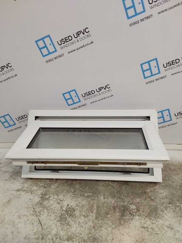 Used White Upvc Window 800mm x 415mm W0369 - Image 3