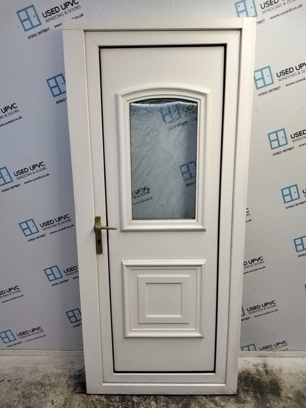 Used White Upvc Back Door 895mm x 2025mm 0579