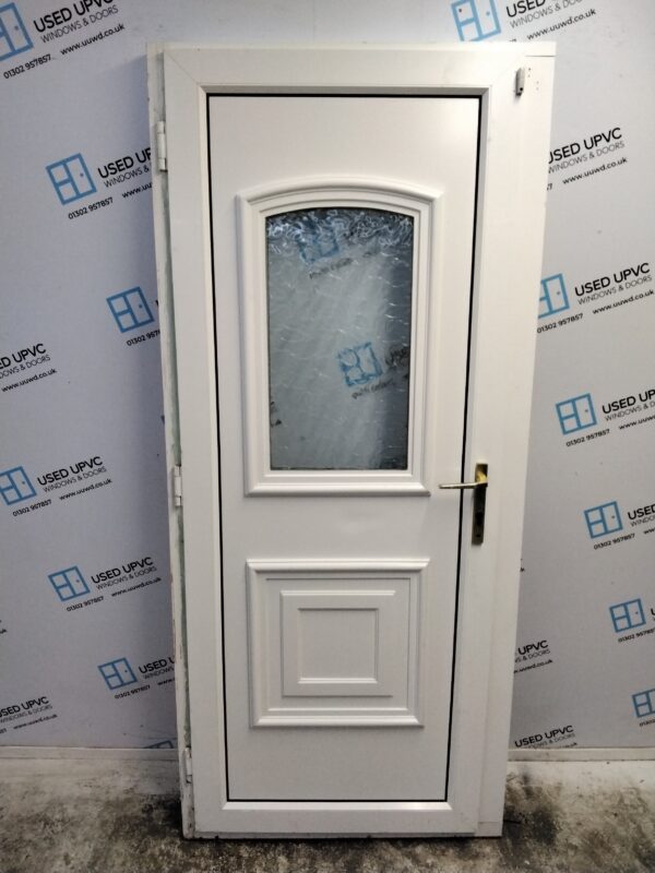 Used White Upvc Back Door 895mm x 2025mm 0579 - Image 2