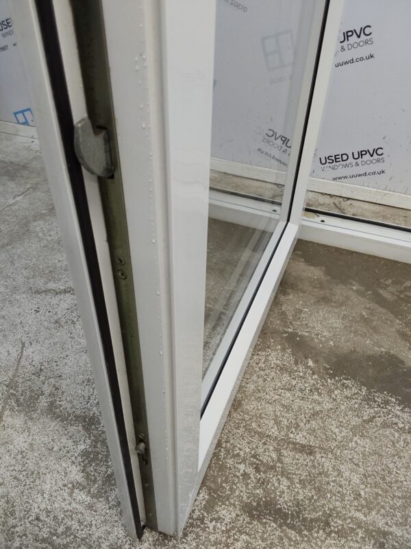 Used White Upvc Full Glass Back Door (outwards opening) 900mm x 2070mm 0268 - Image 6