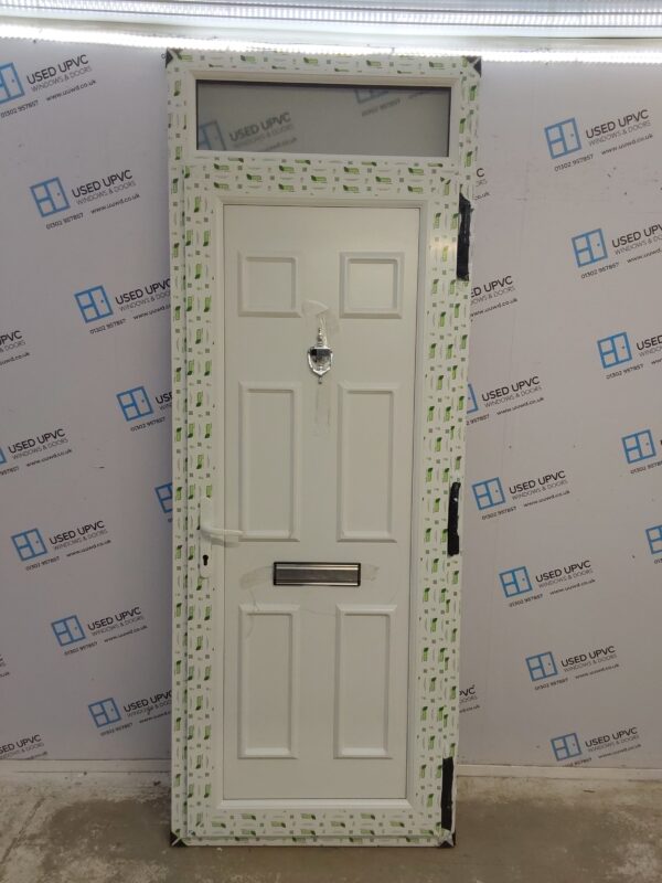 Brand New White Upvc Front Door And Toplight (Outwards Opening) 875mm x 2350mm ND52