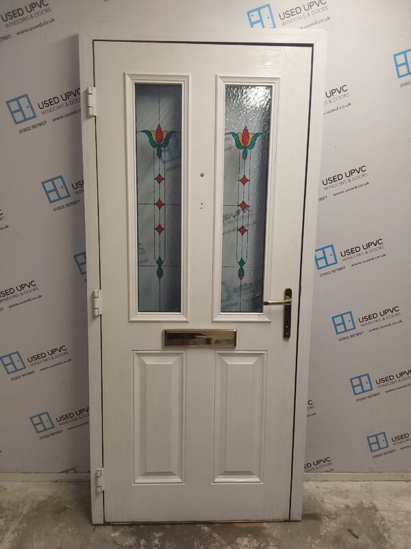 Used Black Composite Front Door 925mm x 2035mm C1D067 - Image 2