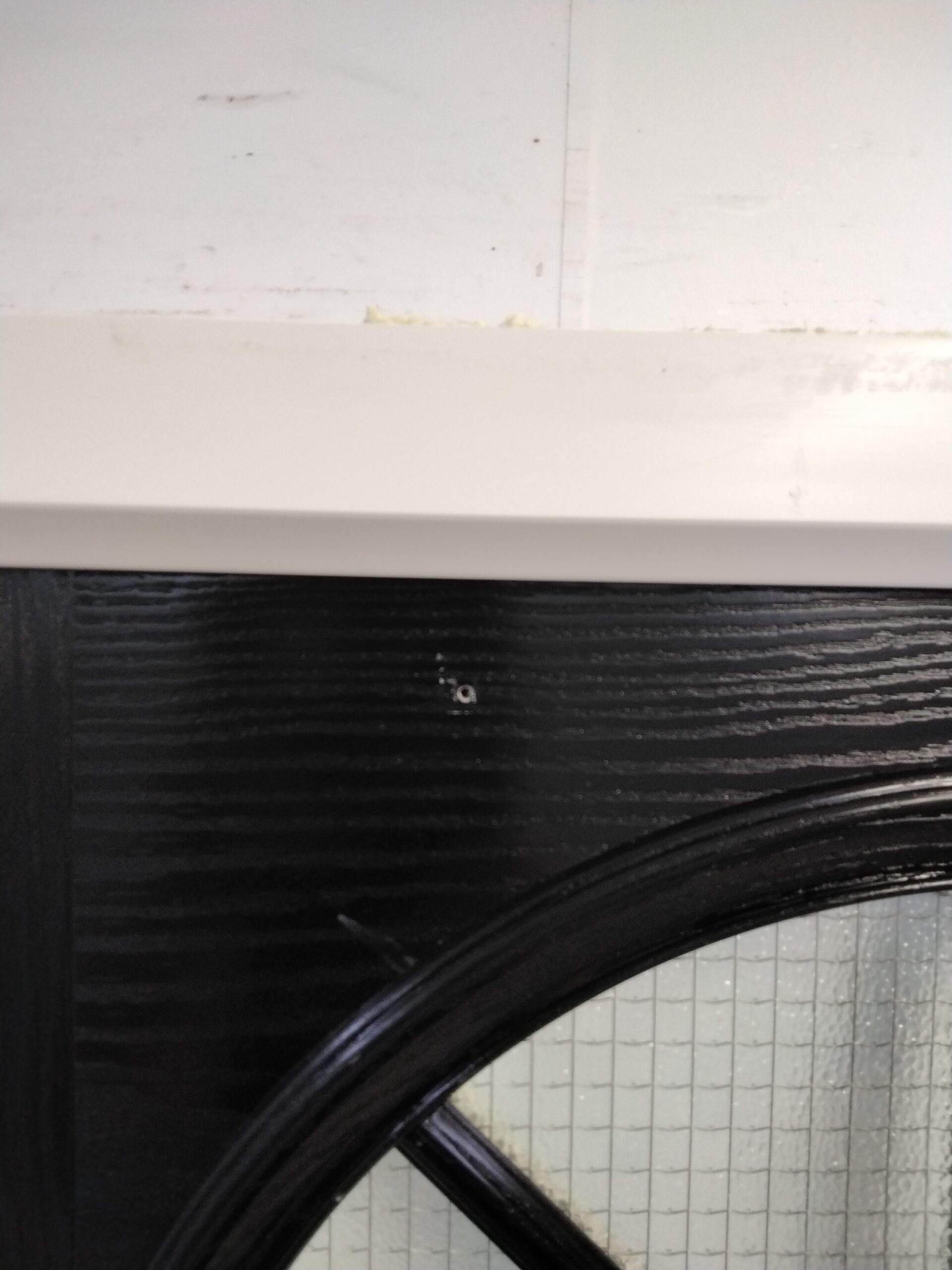 Used Black Composite Front Door 900mm x 2005mm 0622 Used UPVC Windows