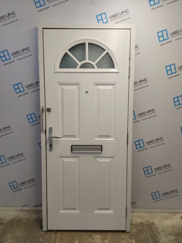 Used Black Composite Front Door 890mm x 2025mm 0368 - Image 2