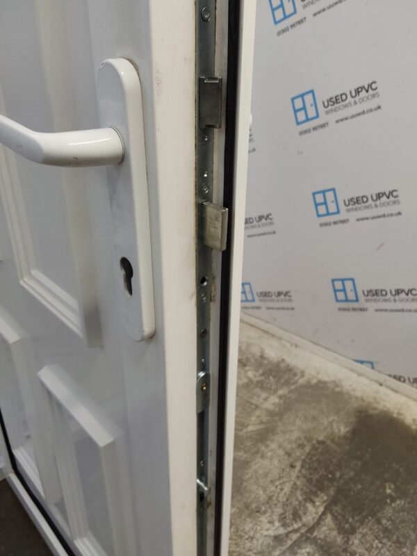 Used White Upvc Back Door And Toplight 920mm x 2290mm 0201 - Image 9