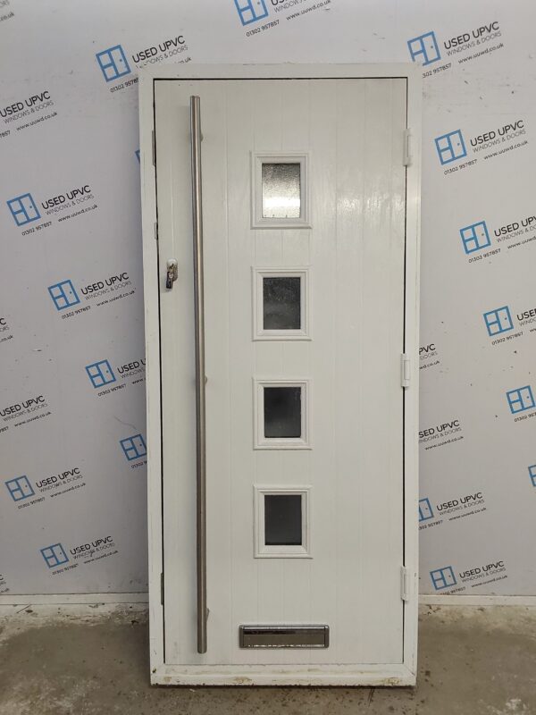 Used Black Composite Front Door 925mm x 2095mm 0685 - Image 2