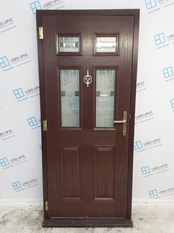 Used Rosewood Composite Door 930mm x 2090mm (outwards opening) 0431