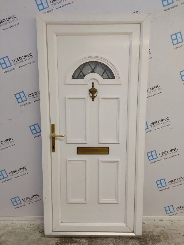 Used White Upvc Front Door 930mm x 2020mm 0094