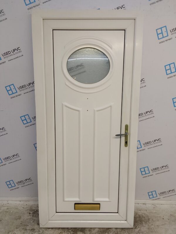 Used White Upvc Front Door 935mm x 2025mm 0043