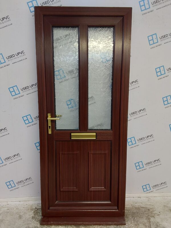 Used Woodgrain Upvc Front Door 880mm x 2100mm 0268