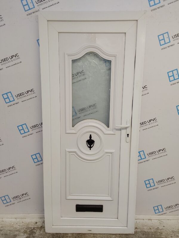 Used White Upvc Front Door 880mm x 2045mm C6004