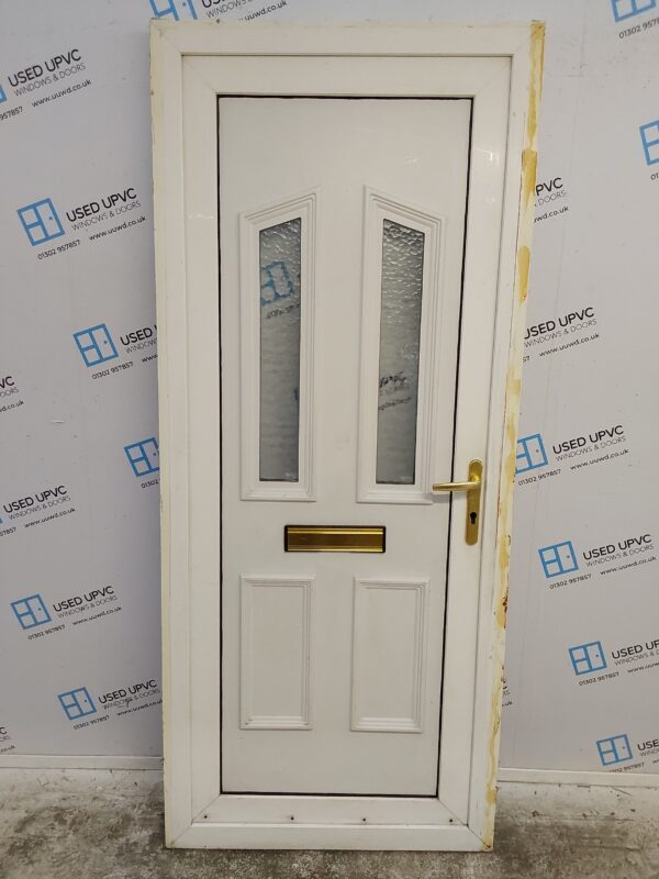 Used White Upvc Front Door 890mm x 2080mm C6029