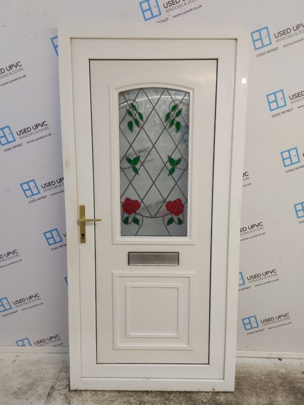 Used White Upvc Front Door 970mm x 2045mm C6041