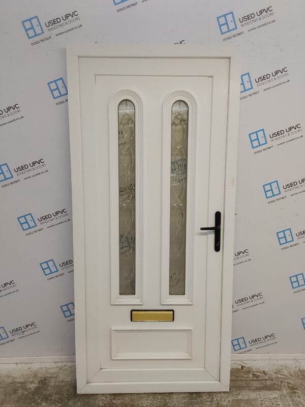 Used White Upvc Front Door 940mm x 2035mm C7D067