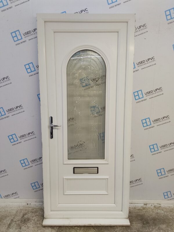 Used White Upvc Front Door 930mm x 2140mm 0364