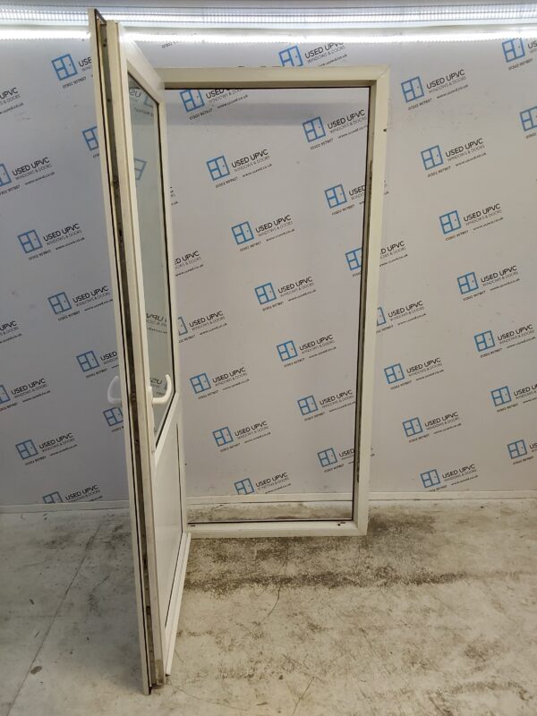 Used White Upvc Back Door 1000mm x 2150mm 0239 - Image 3