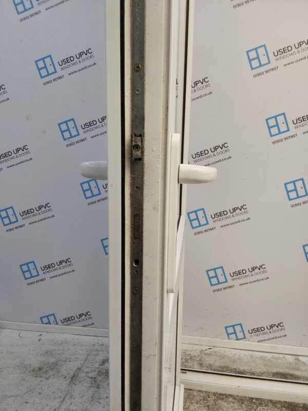 Used White Upvc Back Door 1000mm x 2150mm 0239 - Image 5