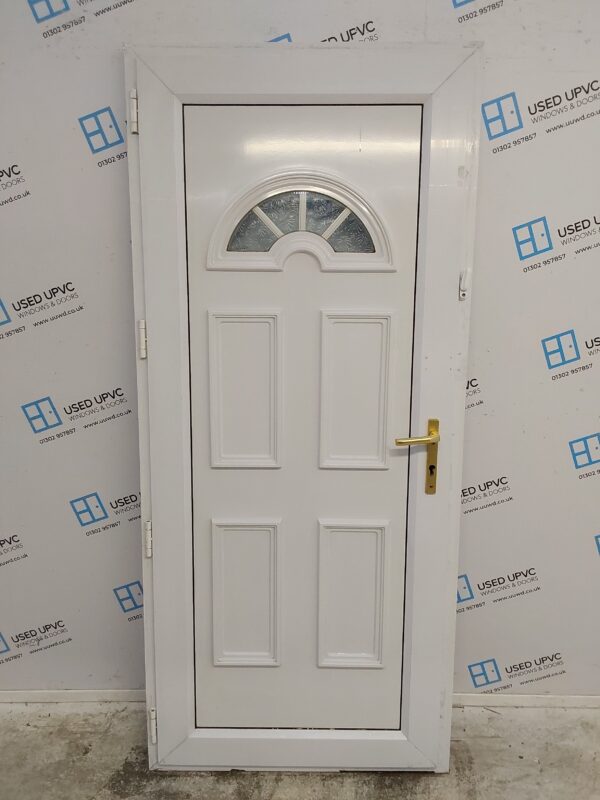 Used White Upvc Back Door 890mm x 2010mm 0226 - Image 2