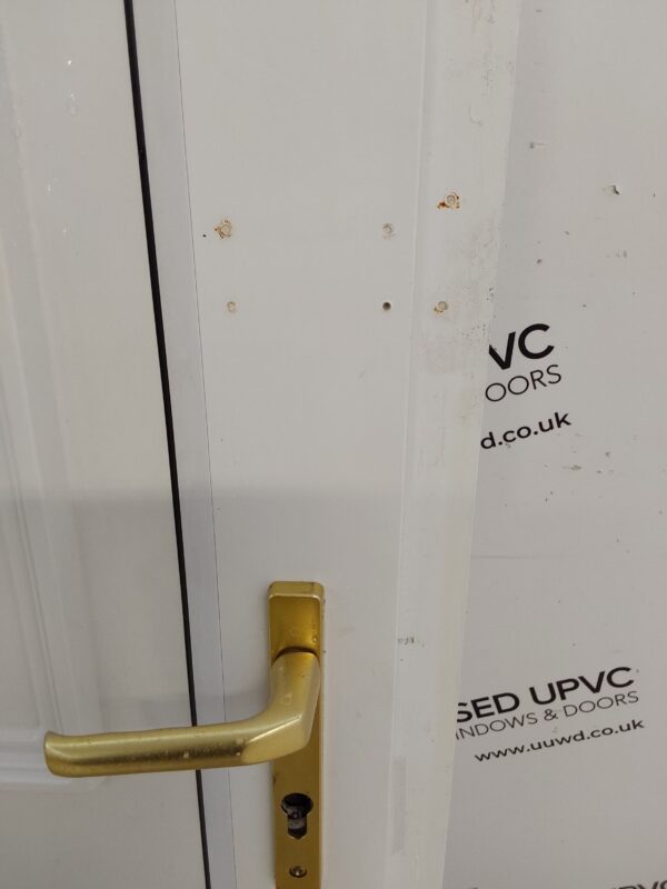 Used White Upvc Back Door 890mm x 2010mm 0226 - Image 4