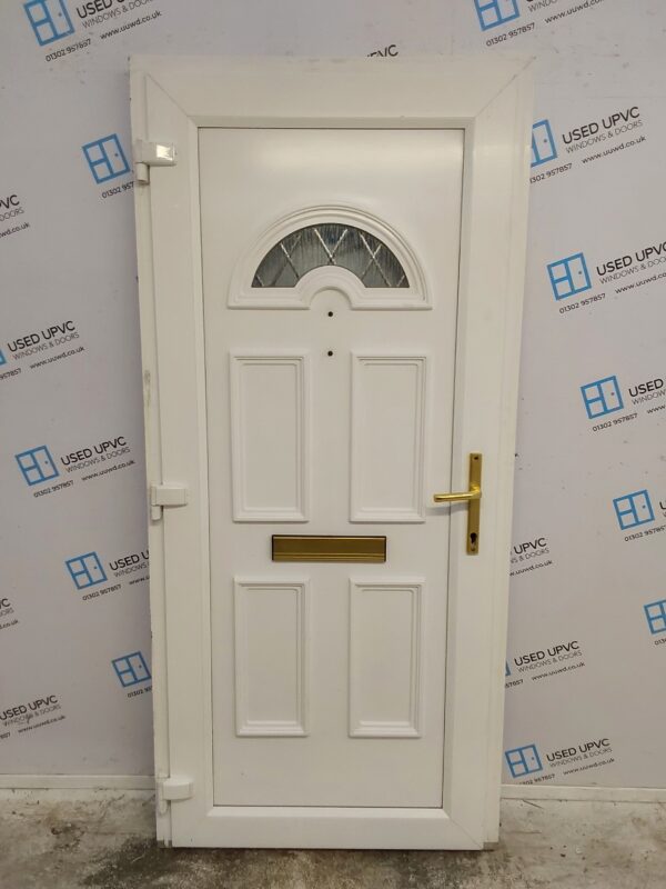 Used White Upvc Front Door 930mm x 2020mm 0094 - Image 2