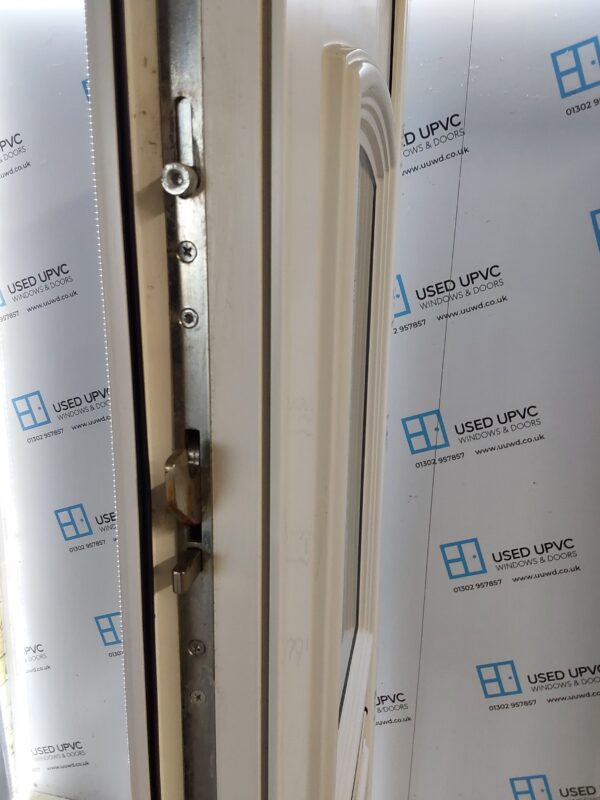 Used White Upvc Front Door And Toplight 980mm x 2540mm (reduce to 950mm) 0403 - Image 4